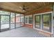 Screened-in porch provides a relaxing outdoor living space at 516 Main St, Hiram, GA 30141