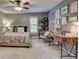 Stylized bedroom featuring decor art on the walls and carpeted floors at 3510 Woodbury Creek Dr, Cumming, GA 30041