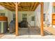Back patio with room for grills has access to the home's back door, windows, and AC units at 3799 Chattahoochee Summit Se Dr # 5, Atlanta, GA 30339