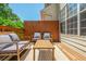 Cozy outdoor deck with stylish seating and privacy fence, great for outdoor enjoyment at 3799 Chattahoochee Summit Se Dr # 5, Atlanta, GA 30339