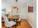 Stylish dining area with hardwood floors, modern lighting, and comfortable seating for Gathering meals at 3799 Chattahoochee Summit Se Dr # 5, Atlanta, GA 30339