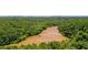 Scenic river winding through a dense, green forest in a captivating aerial perspective at 3799 Chattahoochee Summit Se Dr # 5, Atlanta, GA 30339