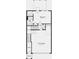 Floor plan featuring a garage, entry, bedroom, and bath layout at 1709 Lansmere Sw St, Marietta, GA 30008
