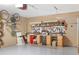 Garage with a workbench, pegboard, and ample storage space, ideal for DIY projects and organization at 1967 Mason Mill Rd, Decatur, GA 30033