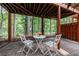Charming patio with a lovely table set, offering a relaxing outdoor space at 41 Basswood Cir, Sandy Springs, GA 30328