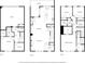 Three-story floor plan featuring a garage, balcony, kitchen, bedrooms and storage at 1188 Parktown Dr, Mableton, GA 30126