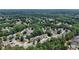 Beautiful aerial view of a verdant neighborhood showcases lush landscaping and tree-lined streets at 1274 Ridge Vista Ct, Lawrenceville, GA 30043
