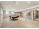 Spacious basement with a pool table, neutral walls, and recessed lighting at 963 Hawk Creek Trl, Lawrenceville, GA 30043
