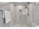 Updated bathroom showcasing a glass shower and tile surround at 1015 Dunbar Dr, Dunwoody, GA 30338