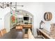 Open concept: Dining room leads to living room at 3182 Windsor Lake Ne Dr, Atlanta, GA 30319