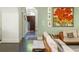 A spacious living room with hardwood floors, comfortable seating, and an arched doorway at 3182 Windsor Lake Ne Dr, Atlanta, GA 30319