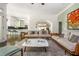 Open-concept living room seamlessly connects to the kitchen, perfect for entertaining at 3182 Windsor Lake Ne Dr, Atlanta, GA 30319