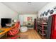 Inviting office with wood floors, large windows, a comfortable chair and a modern decor at 3182 Windsor Lake Ne Dr, Atlanta, GA 30319