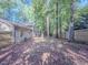 Tree filled backyard with wooden fence at 5334 Post Road Pass, Stone Mountain, GA 30088