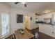 Cozy breakfast nook featuring hardwood floors and modern decor at 709 Eastwood Rise, Stone Mountain, GA 30087
