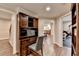 Cozy office space features a built-in desk and hutch at 8340 Royal Melbourne Way, Duluth, GA 30097