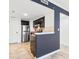 An updated kitchen featuring stainless steel appliances, dark cabinets, and plenty of countertop space at 199 14Th Ne St # 2312, Atlanta, GA 30309