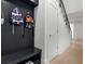 Mud room/entryway with built-in storage and a staircase nearby at 2385 Nesbitt Dr, Brookhaven, GA 30319