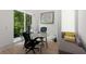 Bright office space with a modern work space setup and outdoor views and access at 2385 Nesbitt Dr, Brookhaven, GA 30319