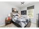 Nicely decorated bedroom featuring modern design elements and comfortable furnishings at 3062 Cambridge Mill St, Acworth, GA 30102