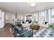 Spacious living room featuring hardwood floors, neutral walls, and abundant natural light at 3062 Cambridge Mill St, Acworth, GA 30102