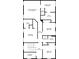 Detailed floor plan showcasing the layout of the primary bedroom, bathrooms, bedrooms, and laundry room on the second floor at 3826 Baxley Village Trl, Suwanee, GA 30024
