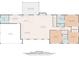 A detailed floor plan showcasing the layout of the kitchen, bedrooms, and living spaces at 4353 White Oak Dr, Sugar Hill, GA 30518
