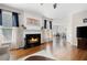 Living room featuring fireplace and hardwood floors at 101 Misty Valley Dr, Canton, GA 30114