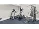 Home gym featuring state-of-the-art equipment, and rubber flooring at 407 Estates View Dr, Acworth, GA 30101