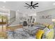 Bright living room boasts hardwood floors, an open floor plan, and neutral decor at 407 Estates View Dr, Acworth, GA 30101