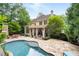 Backyard with pool, patio, outdoor grill, and covered porch at 4101 Rickenbacker Ne Dr, Atlanta, GA 30342