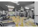 Well-equipped gym with treadmills, elliptical machines, free weights, and ample space for exercise at 775 Juniper Ne St # 334, Atlanta, GA 30308