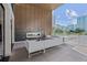 Spacious patio with a fireplace and lovely city views at 775 Juniper Ne St # 334, Atlanta, GA 30308