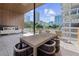 Large outdoor patio offers views of the city skyline at 775 Juniper Ne St # 334, Atlanta, GA 30308