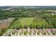 Aerial view of the single-Gathering home with view of greenery behind the property and neighborhood at 3365 Buffington Ln, Cumming, GA 30040