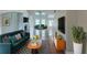 Stylish living room with hardwood floors, fireplace, modern decor, and comfortable seating at 3399 Lake Frg, Fairburn, GA 30213