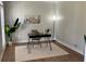 Cozy home office featuring wood floors, a stylish desk, and a bright window view at 219 Maple Creek, Woodstock, GA 30188