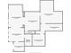 Unfinished basement floor plan showcasing multiple rooms and staircase location at 3341 Anna Ruby Ln, Buford, GA 30519