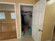 Bedroom with hardwood floors and closet for storage at 3709 Charlotte Dr, Rex, GA 30273