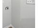 Minimalist laundry room corner with connections for a washer and dryer at 8683 Twin Oaks Dr, Jonesboro, GA 30236