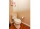 Cozy powder room with wood floors at 711 Cosmopolitan Ne Dr # 338, Atlanta, GA 30324