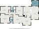 Floor plan featuring a 3 bedroom 2 bath layout with large kitchen, living room, dining room and laundry at 2070 Brannen Se Rd, Atlanta, GA 30316