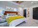 Bedroom with a wood ceiling, a closet, large windows, and cozy furnishings at 2323 Mason Dr # D21, Atlanta, GA 30316