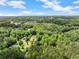 A beautiful aerial view showcases the property in a neighborhood surrounded by dense green trees at 5902 Wills Orchard Rd, Cumming, GA 30040