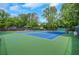 Well-maintained tennis court with blue and green surface, providing a great amenity at 1384 Independence Way, Marietta, GA 30062