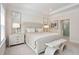 Bright bedroom features recessed lighting and neutral tones creating a peaceful and inviting atmosphere at 169 Hickory Bluffs Pkwy, Canton, GA 30114