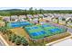 Community tennis and pickleball courts for residents to enjoy an active lifestyle at 169 Hickory Bluffs Pkwy, Canton, GA 30114