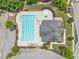 Aerial view of the community pool. Plenty of room for fun in the sun! at 2430 Tack Hill Ct, Dacula, GA 30019