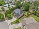 Aerial view of a home with a nice lawn, landscaping, and community pool nearby at 2430 Tack Hill Ct, Dacula, GA 30019