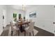Dining room with dark wood table, seating for six, and view to outdoor deck at 789 Houston Mill Ne Rd # 5, Atlanta, GA 30329